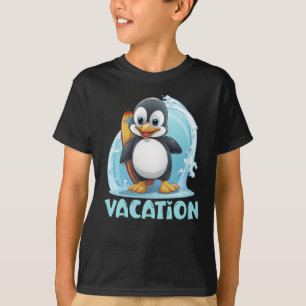 T-shirt Planche de surf Pingouin de vacances