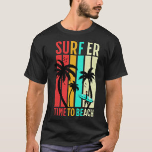 T-shirt Planche de surf rétro drôle surf vintage plage