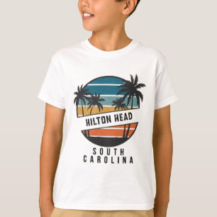 T-shirt Planche de surf rétro Hilton Head Caroline du Sud 