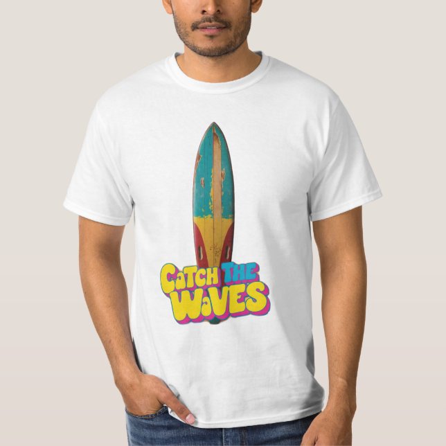 T-shirt planche de surf vintage (Devant)