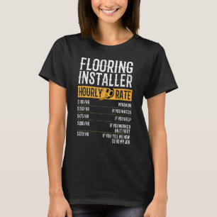 T-shirt Planchers Programme d'installation Tarifs horaires
