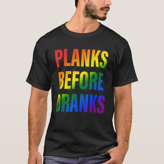 T-shirt Planches avant la boisson Citation (Devant)