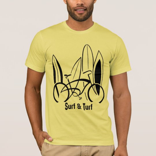 T-shirt Planches de surf et vélo