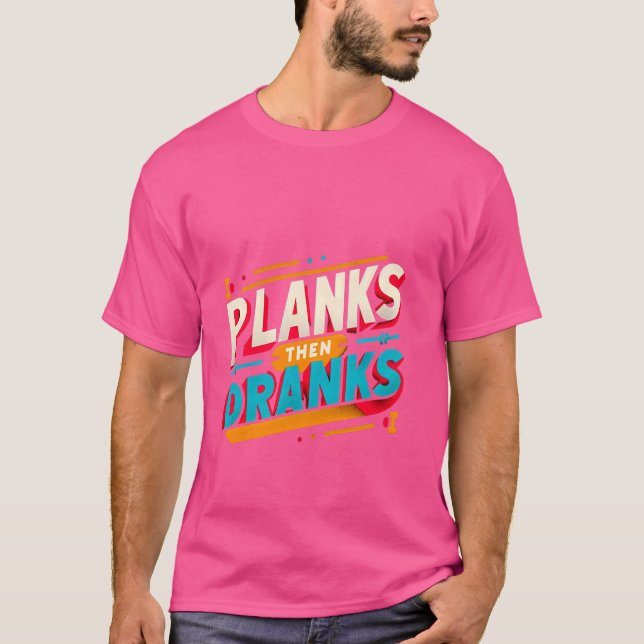 T-shirt Planes Puis Dragues — (Devant)