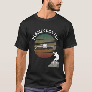 T-shirt Planespotter Pilote Aéronef Surveiller la compagn