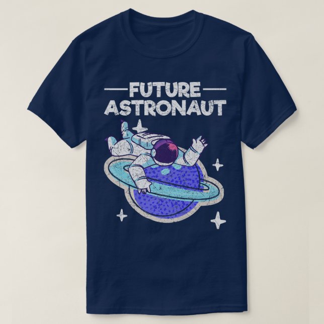 T-shirt Planet Outer Space Science Universe Future Astrona (Design devant)
