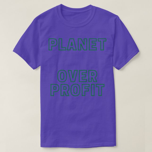 T-shirt Planet over profit 1 (Design devant)