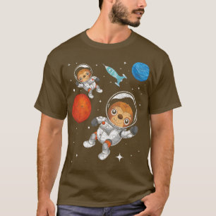 T-shirt Planet Space Travel Rocket Zoo Animal Astronaut Sl