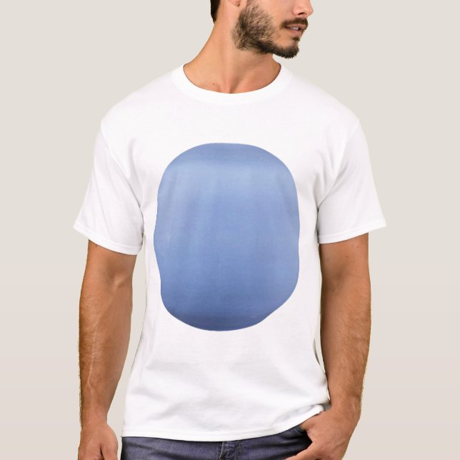 T-shirt Planète bleue design minimal. (Devant)
