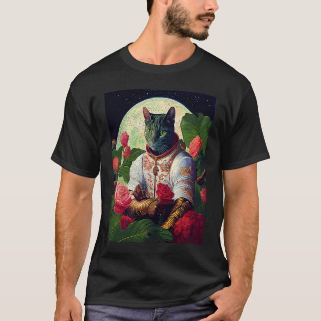 T-shirt Planète de chasse aux chats (Devant)