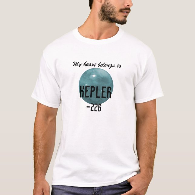 T-shirt Planète de Kepler-22b - chemise (Devant)