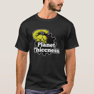 T-shirt Planète Épaisseur Gym Épaisseur Amusante Plaisante