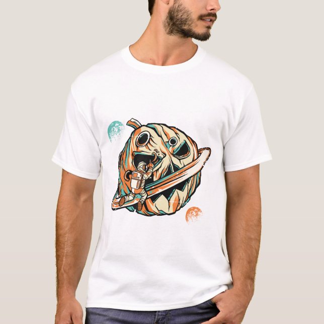 T-shirt Planète Halloween (Devant)