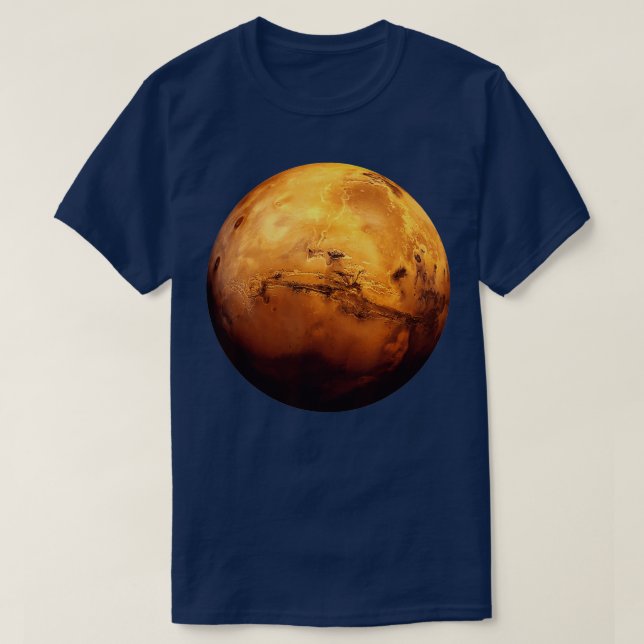 T-shirt Planète Mars Astronomie Science de l'espace  (Design devant)