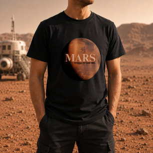 T-shirt Planète Mars Drôle