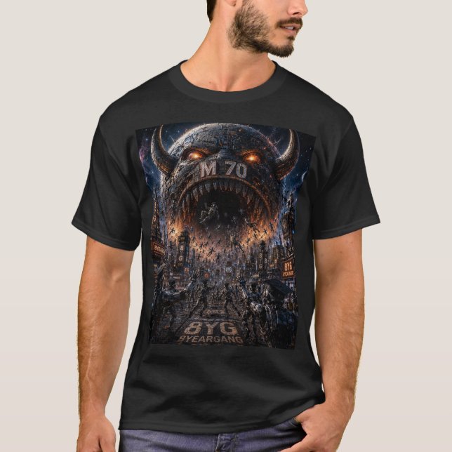 T-shirt Planète Monstre M70 (Devant)