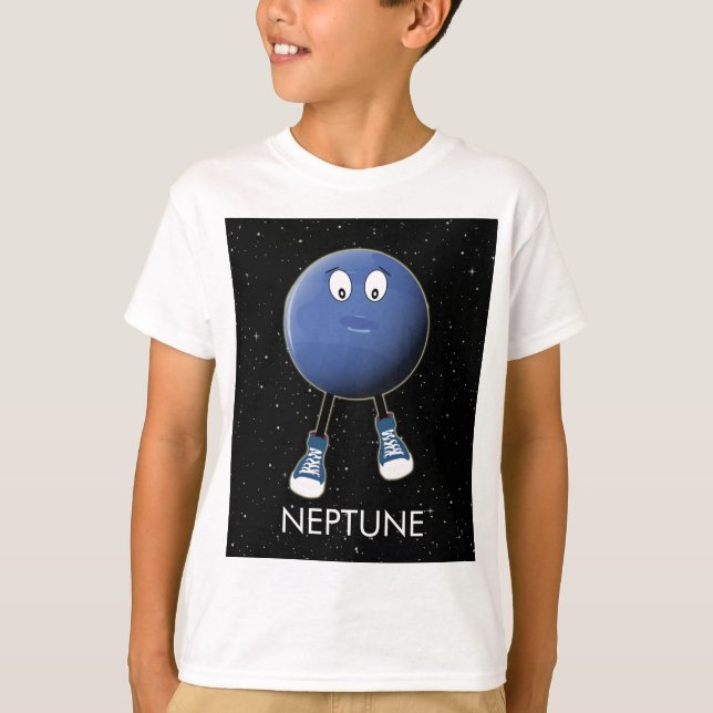 T-shirt Planète Neptune & Stars (Devant)