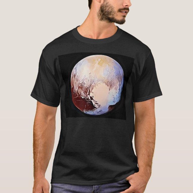 T-shirt Planète Pluto Nouveau design (Devant)