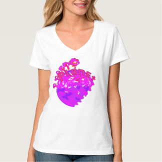 T-shirt Planète rose