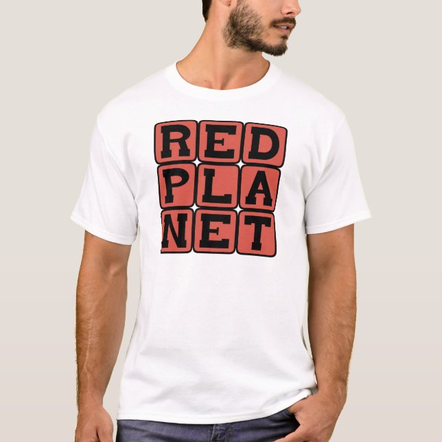 T-shirt Planète rouge, Mars (Devant)