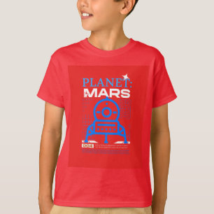 T-shirt Planète rouge mars avenir
