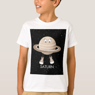 T-shirt Planète Saturne & étoiles