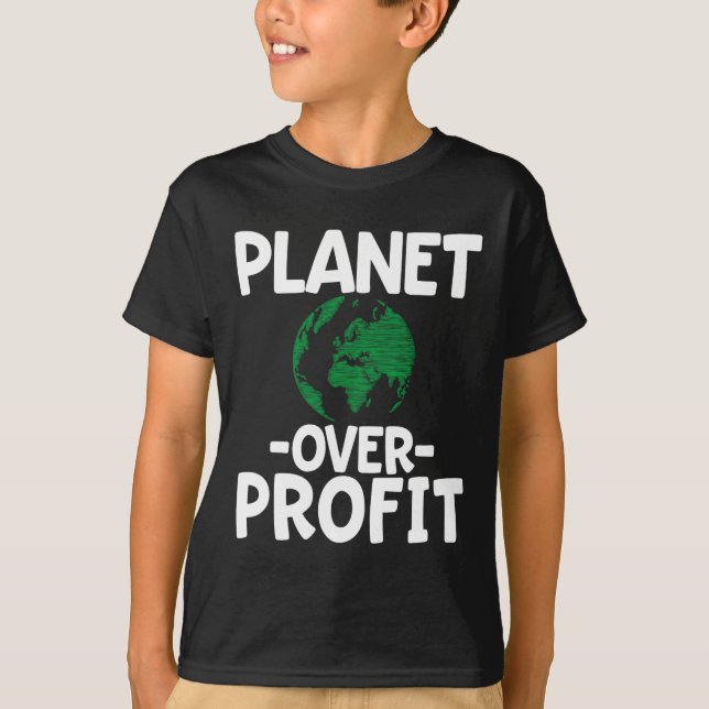 T-shirt Planète sur le profit (Devant)