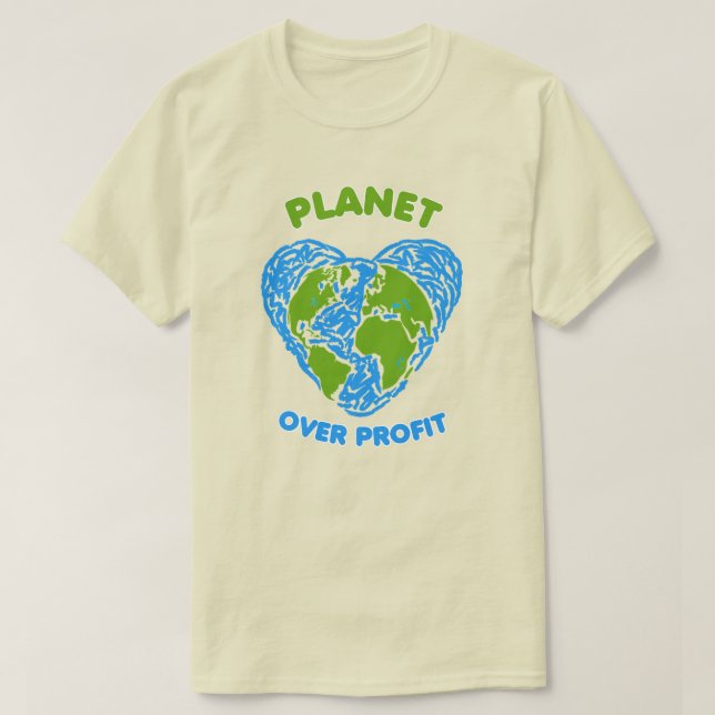T-shirt Planète sur profit (Design devant)