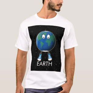 T-shirt Planète Terre et étoiles