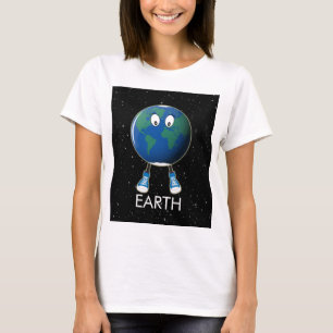 T-shirt Planète Terre et étoiles