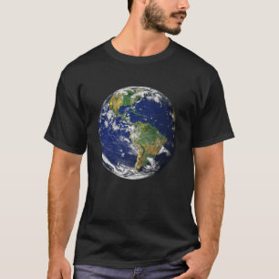 T-shirt Planète Terre - Le Marbre Bleu (Les Amériques)