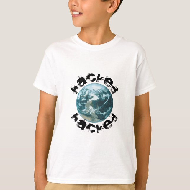 T-shirt planète Terre piratée (Devant)