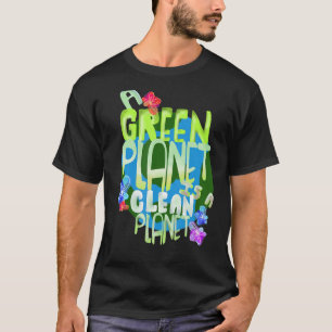 T-shirt Planète verte une planète propre Énergie renouvela