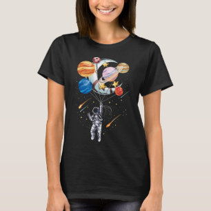 T-shirt Planètes à ballon spatial astronaute
