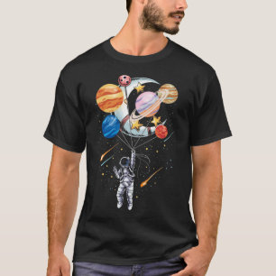 T-shirt Planètes à ballon spatial astronaute