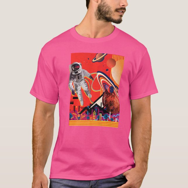 T-shirt Planètes de l'univers spatial (Devant)
