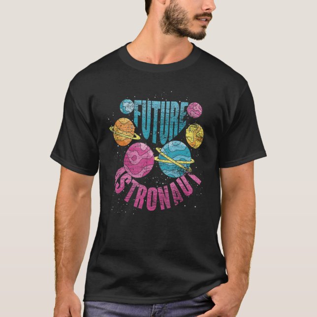 T-shirt Planètes de l'univers spatial (Devant)