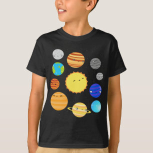 T-shirt Planètes des enfants du système solaire