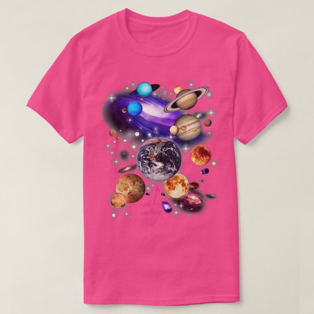 T-shirt Planètes du système solaire (Design devant)