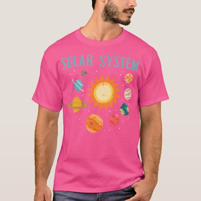 T-shirt Planètes du système solaire Espace astronomique so (Devant)
