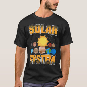T-shirt Planètes Du Système Solaire Et Sciences Spatiales