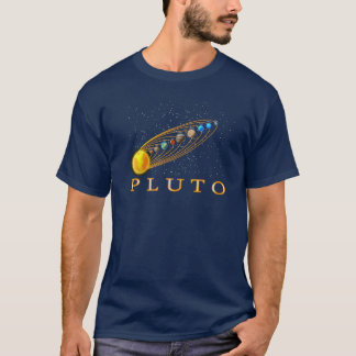 T-shirt planètes du système solaire, pluto