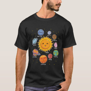 T-shirt Planètes du système solaire pour les jeunes enfant