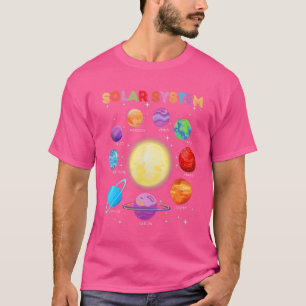 T-shirt Planètes du système solaire Science Espace Garçons
