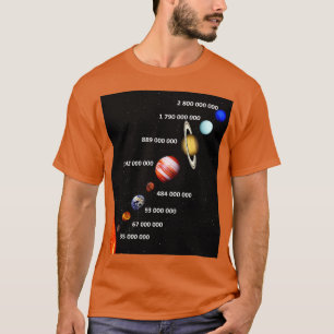 T-shirt Planètes en ordre du soleil