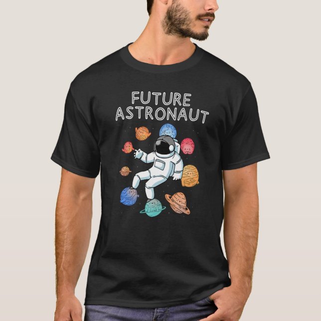 T-shirt Planètes Espace Extra-atmosphérique Junior Astrona (Devant)