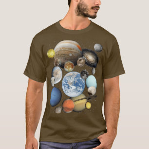 T-shirt Planètes et lunes du système solaire