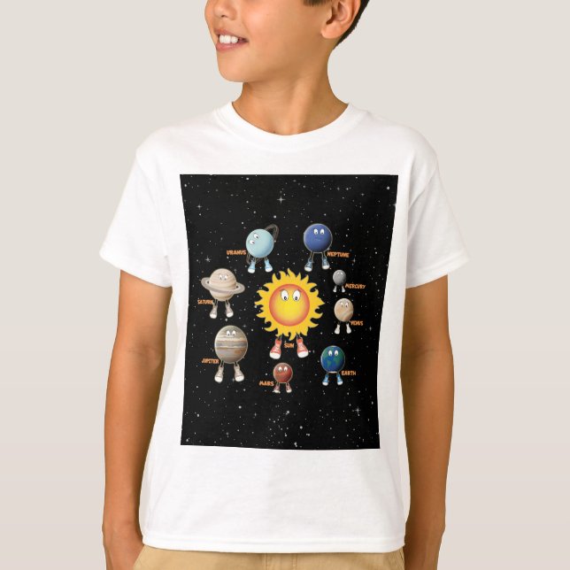 T-shirt Planètes et système solaire (Devant)