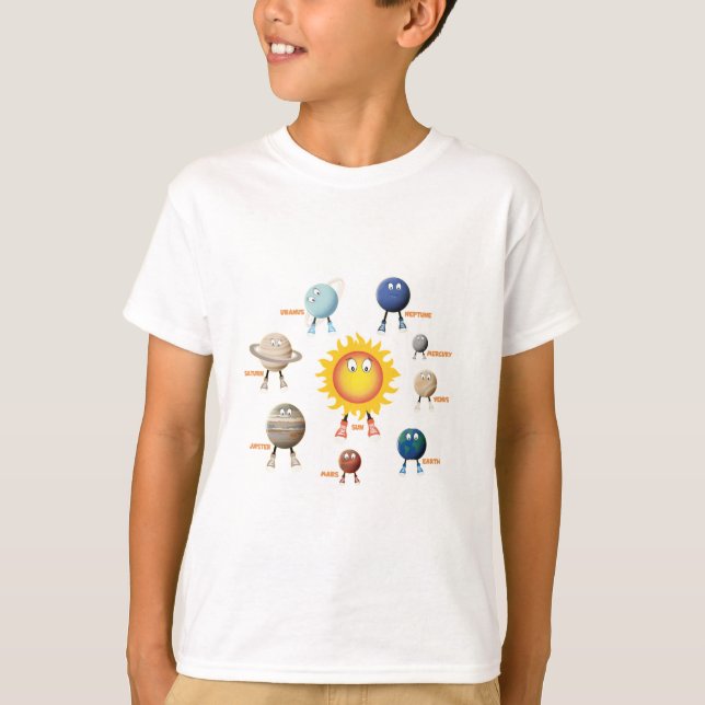 T-shirt Planètes et système solaire (Devant)