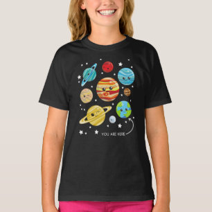 T-shirt Planètes mignonnes, Planètes Kawaii, Espace, Cosmo